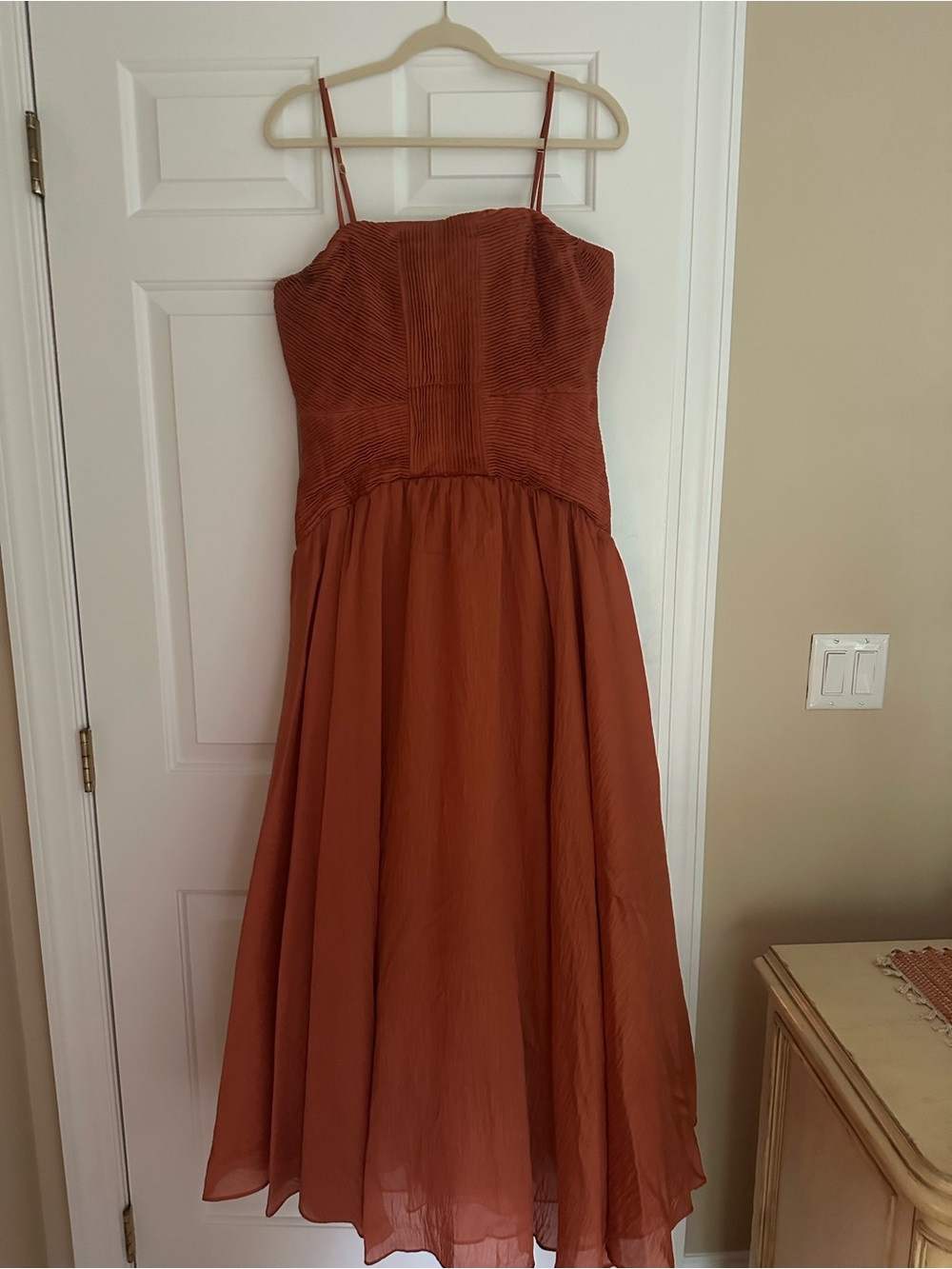 Aje Contour Gown Coral Clay US 10 Aus 14 - Picture 5 of 8